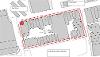 Image showing Map - Open space land proposed for disposal at East Square, Basildon SS14 - July 2020
