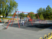 Children playing in park