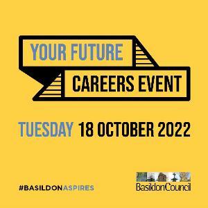 Decorative image showing Your Future Careers Fair graphic