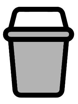 Image of a Grey food caddy