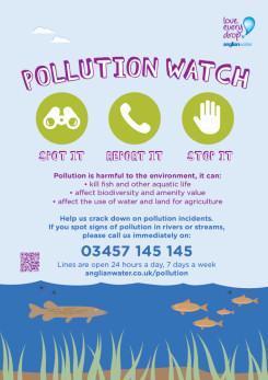 Image showing the Anglian Water - Summer 2017 Pollution Watch Poster