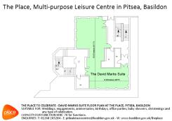 Image showing the floor plan of the David Marks Suite at The Place, Pitsea