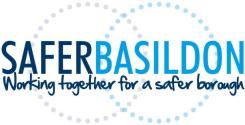 Image shows the Safer Basildon Partnership Brand Logo
