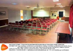 Image showing a photo of the Function Room available for meeting room hire at The Place, Pitsea