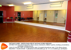 Image showing a photo of the Dance Studio available for hire at The Place, Pitsea