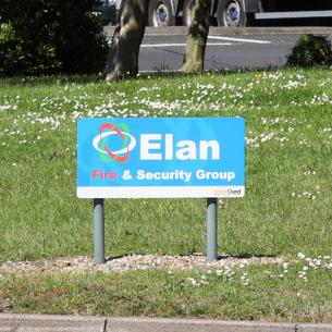 Image advertising roundabout sponsorship in Basildon Borough