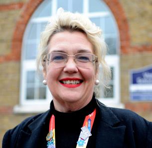 Decorative photo image showing Basildon Hero - Liz Keeble