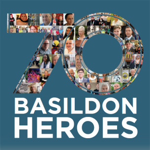 Image promoting Basildon at 70 - Celebrating 70 years with 70 Basildon heroes
